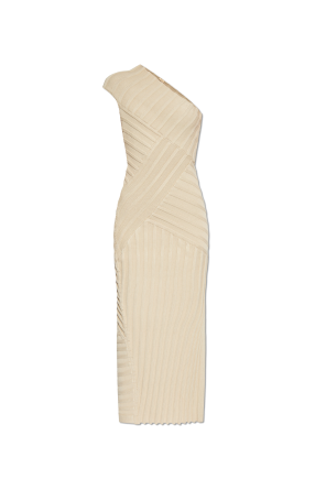 ワンピース FERRAGAMO DRESS (13G865783811 MASCARPONE) White Dress with asymmetrical cut FERRAGAMO - Vitkac AS